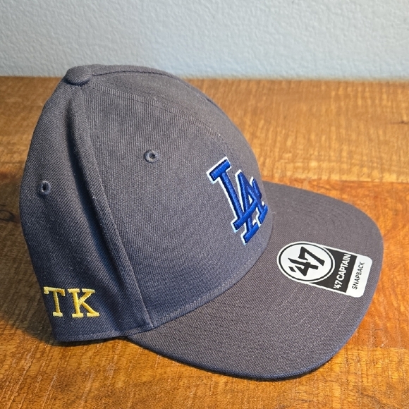 LA Dodgers 47 Captain Snapback Grey And Blue Cap - Picture 7 of 7